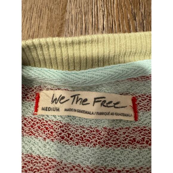 Free People Women’s Striped Pullover Size Medium - Picture 3 of 11
